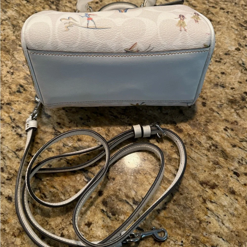 Coach Mini Rowan Satchel/Crossbody with wallet in Hula Print - Picture 13 of 14